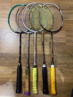 Second lives preloved badminton rackets