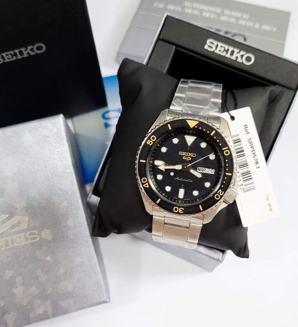Seiko Sports Automatic SRPD57K1, Men's Fashion, Watches & Accessories,  Watches on Carousell