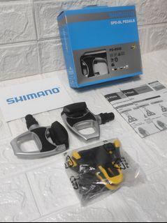 Shimano R540 Cleats Pedals Silver