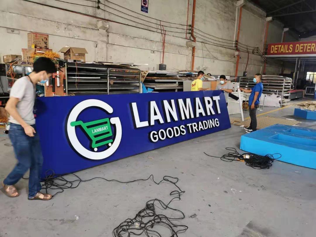 SIGNAGE MAKERS RED ANT ADVERTISING CORP./ PANAFLEX/ ACRYLIC/STAINLESS