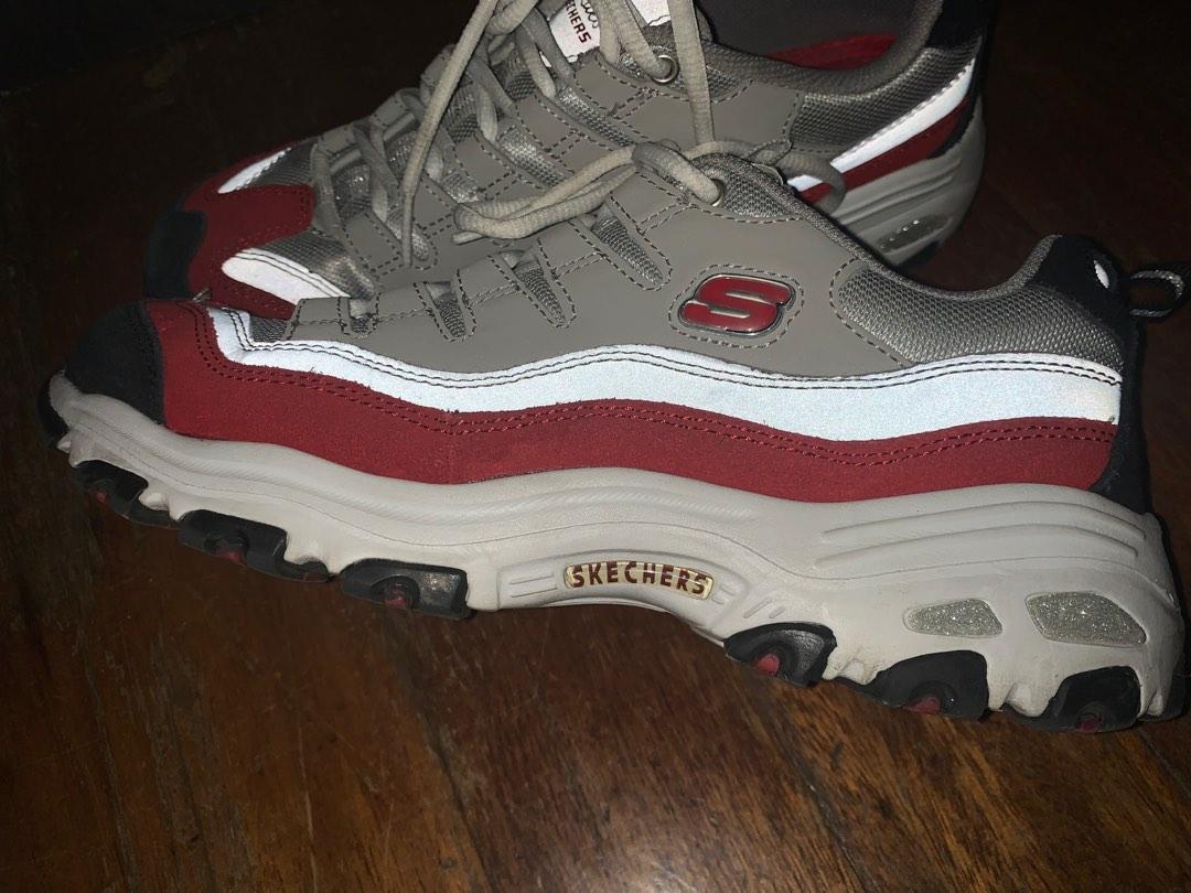 Skechers d lite red discount