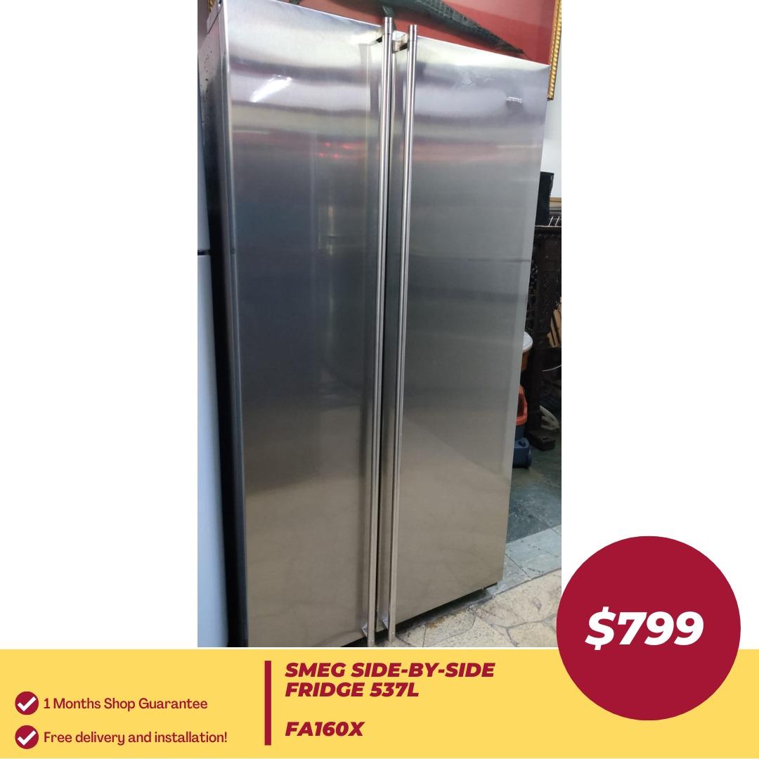 SMEG SideBySide Fridge 537L FA160X (92300), TV & Home Appliances, Kitchen Appliances