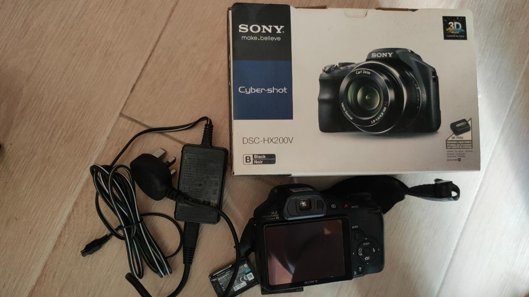 Sony Cyber-Shot DSC-HX200V 連3粒原装電, 攝影器材, 相機- Carousell