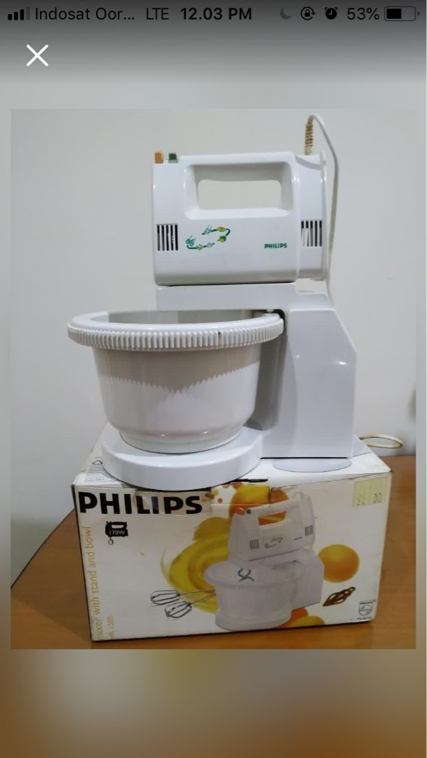 Stand mixer Philips with bowl made in Holland, Kitchen & Appliances di