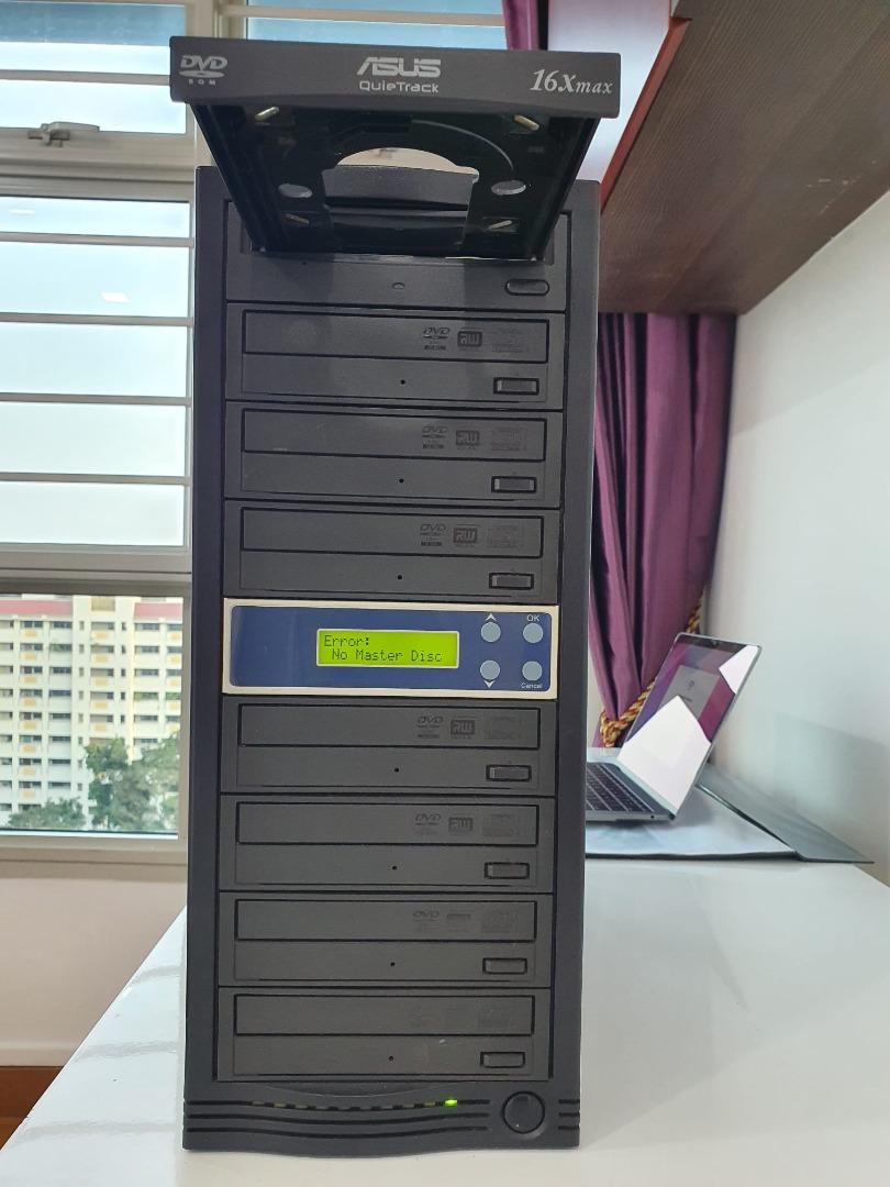 Standalone Copier Tower Replication Recorder Black (7 Target, Black