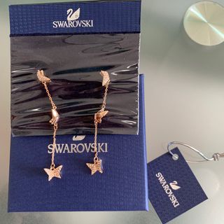 Swarovski Lilia 水滴形耳環｜銀/玫瑰金64246851151106110