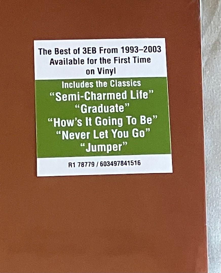 THIRD EYE BLIND A Collection 2x Vinyl LP (Category: Vinyls) located in Paranaque City. Submitted by d33t00 (Listing ID 1188713629, Image 2). Description: THIRD EYE BLIND A Collection 2x Vinyl LP Tracklist: A1 Semi-Charmed Life 4:28 A2 Losing A Whole Year 3:20 A3 How’s It Going To Be 4:12 A4 Jumper 4:32 A5 Graduate 3:11 B1 Never Let You Go 3:57 B2 Deep Inside Of You 4:12 B3 10 Days Late 3:06 B4 Blinded 4:23 B5 Crystal Baller 4:15 C1 Forget Myself 
