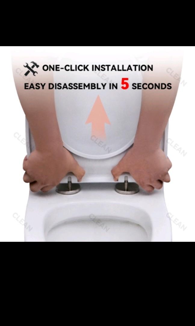 Toilet seat cover with integrated child seat, Furniture & Home Living