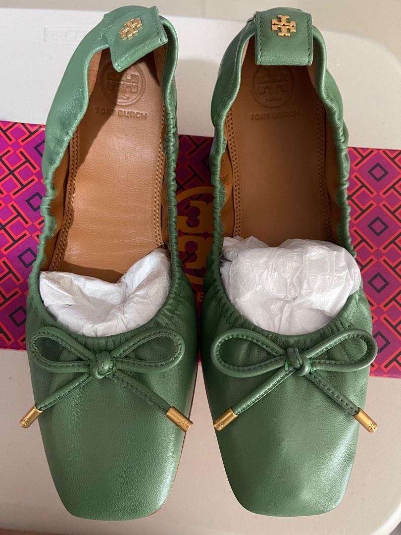Onhand Tory square toe bow ballet nappa leather, Women's Fashion, Footwear,  Flats & Sandals on Carousell