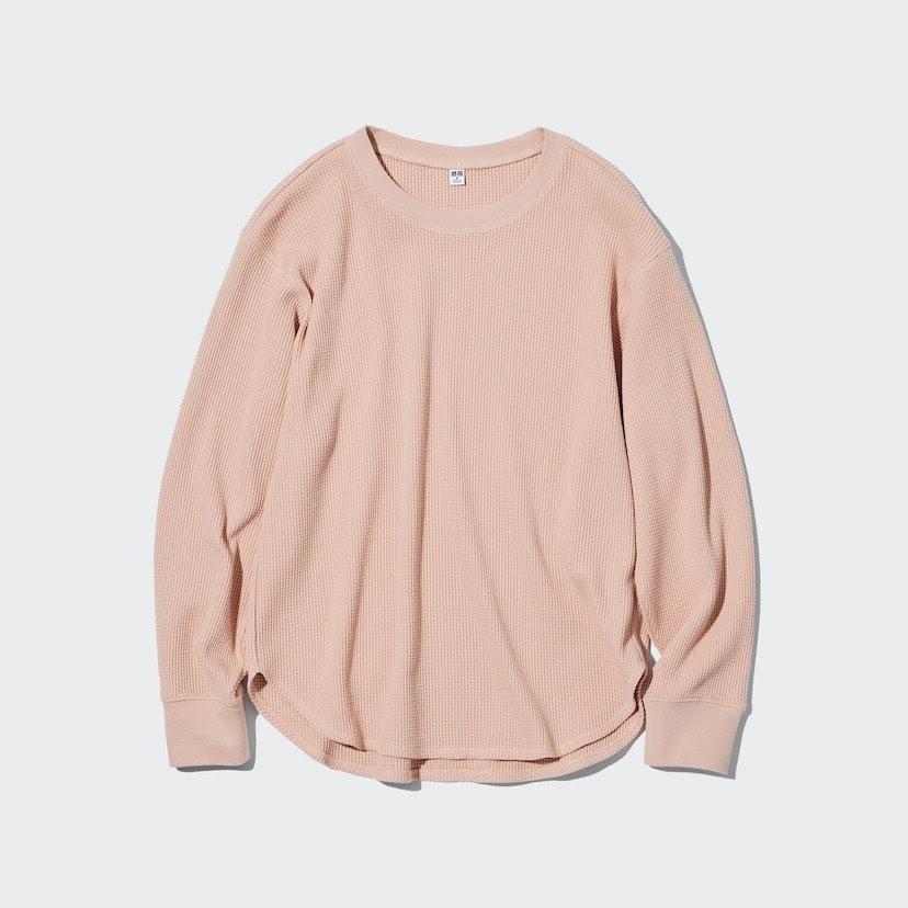 Waffle sweater uniqlo hotsell