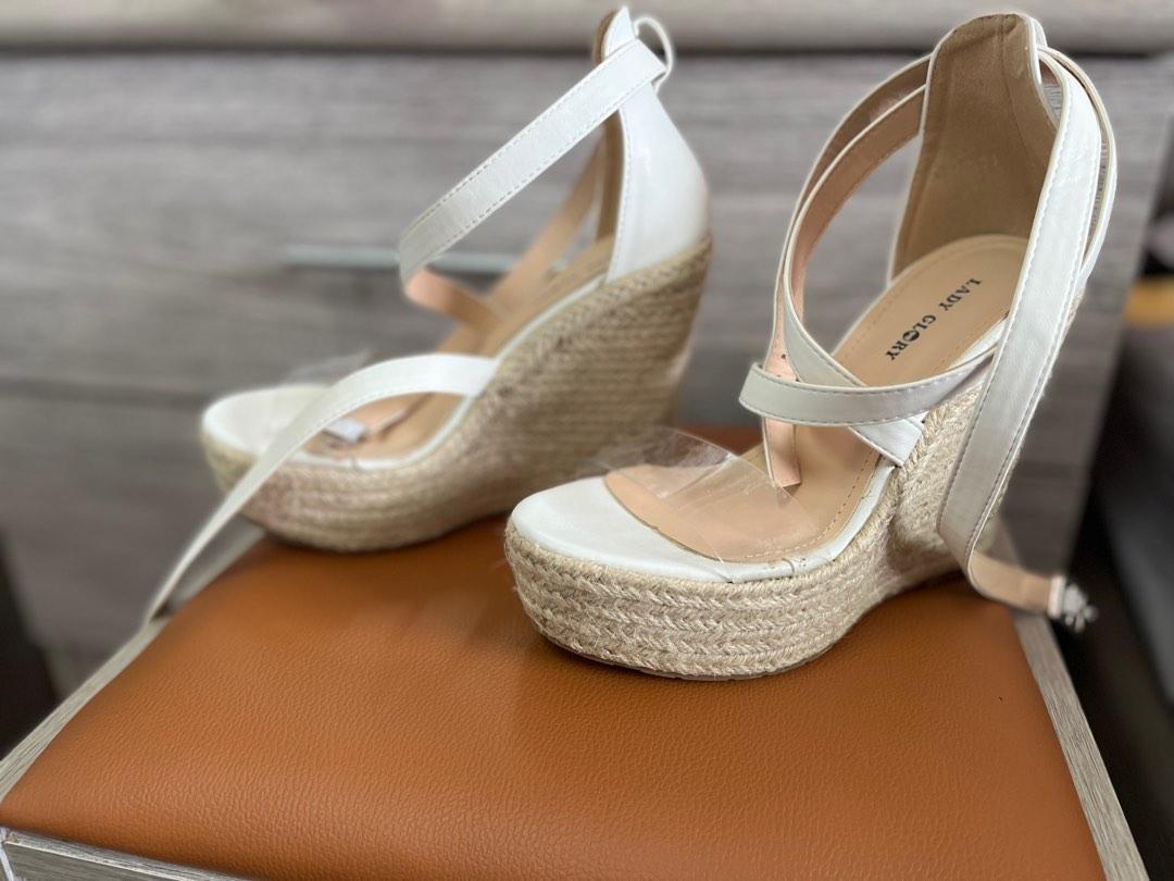 VAN HILL 12.5cm wedding wedges Size EU36 Women s Fashion