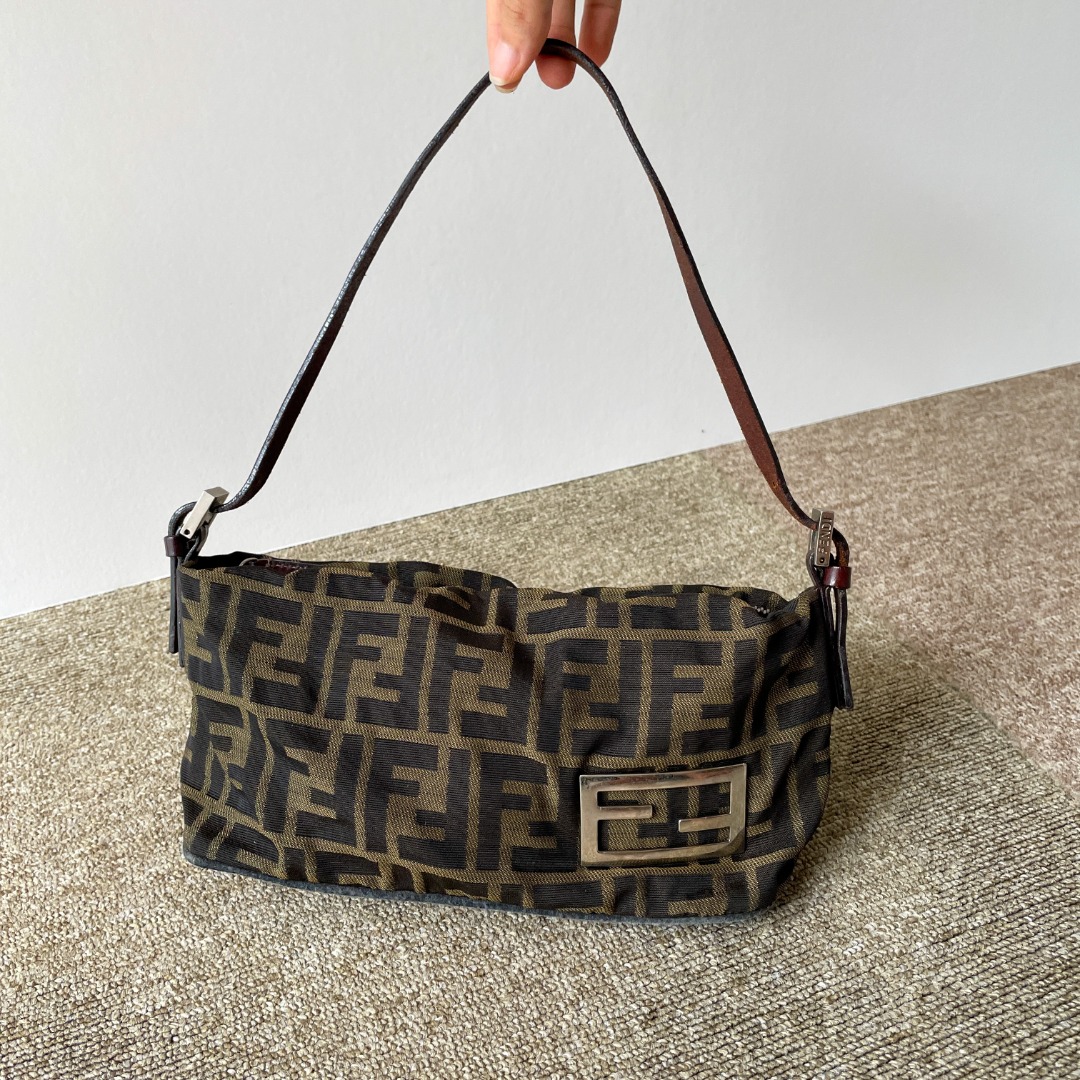 Vintage fendi hot sale zucca crossbody bag