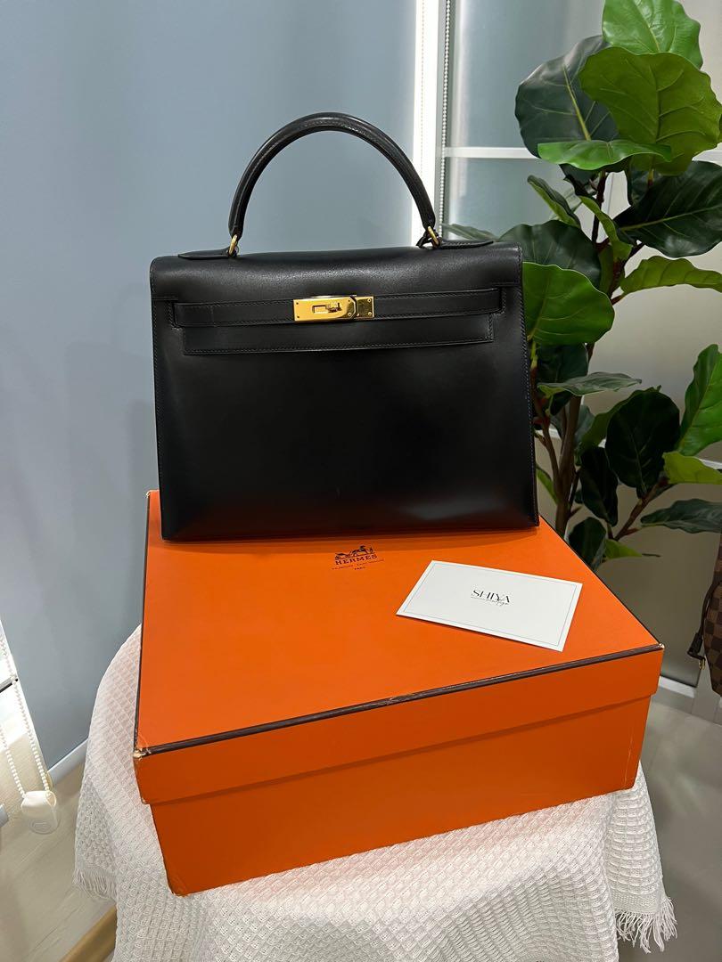 Hermes Kelly 32 😍 Black Togo in GHW, Luxury, Bags & Wallets on Carousell