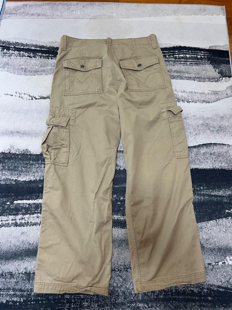 Vintage Levis Cargo Pants Beige, Men's Fashion, Bottoms, Trousers on