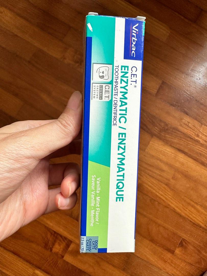 Virbac toothpaste (vanilla mint flavour), Pet Supplies, Health