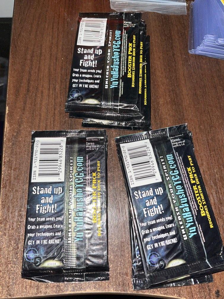 Yu Yu Hakusho ghost files booster packs SEALED, Hobbies & Toys, Toys &  Games on Carousell