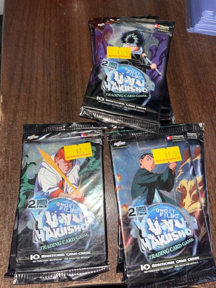 Yu Yu Hakusho ghost files booster packs SEALED, Hobbies & Toys, Toys &  Games on Carousell