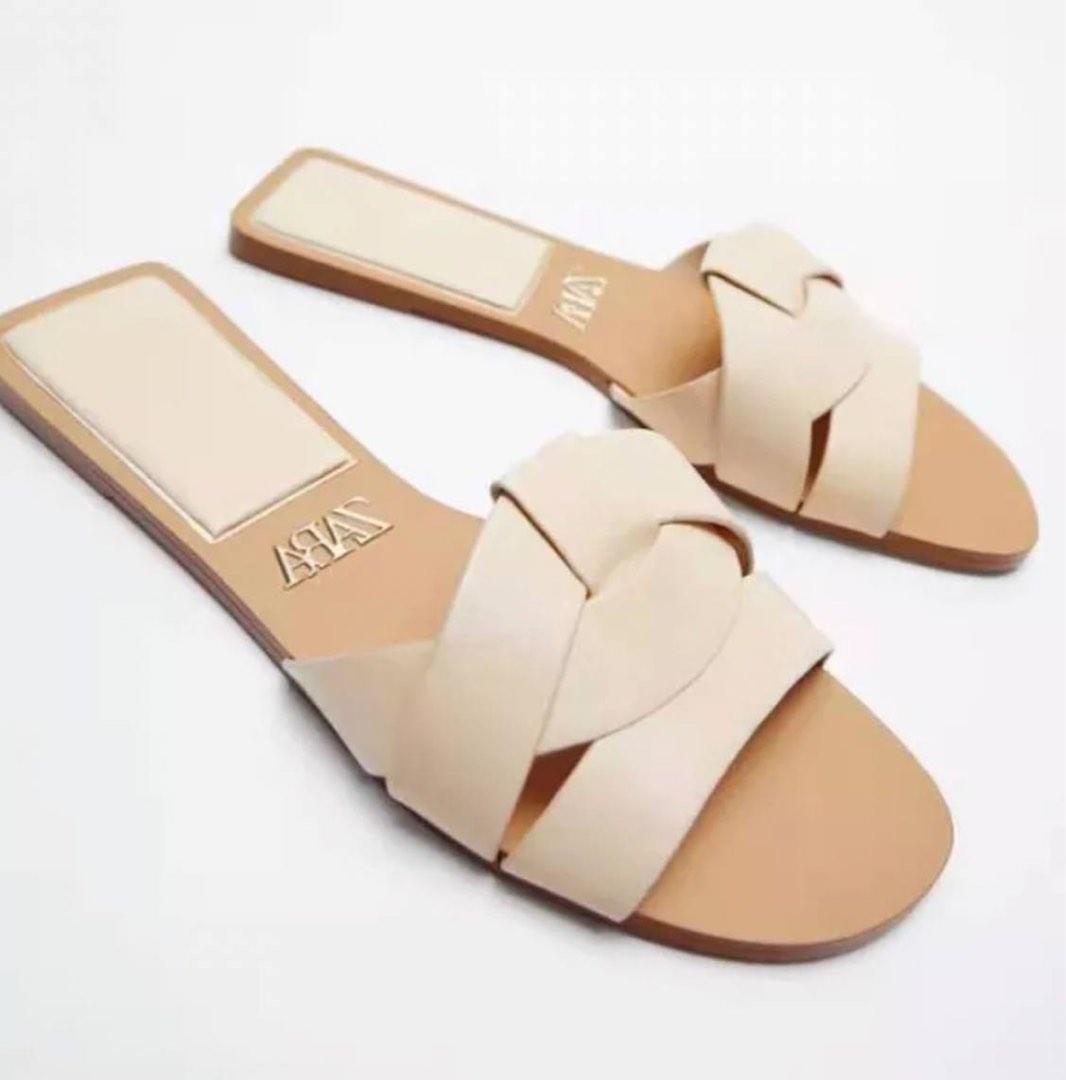 Zara crossover sandals best sale