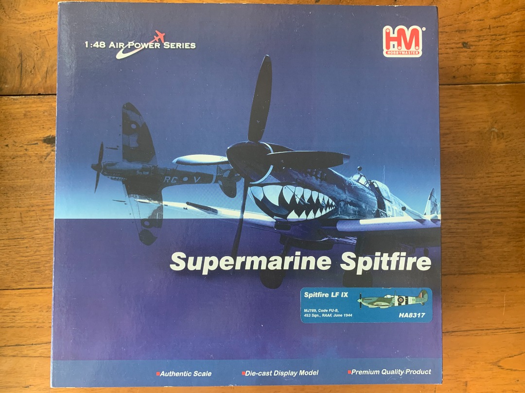 1/48 Hobbymaster Hobby Master HA8317 Spitfire LF.IX Die Cast Model ...