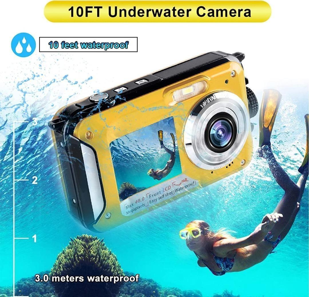 [1581] Waterproof Digital Camera Underwater Camera Full HD 2.7K 48 MP