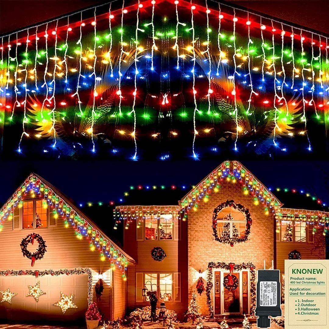 400 LED Christmas Tree Lights, Christmas Lights with 8 Light Modes & Memory  Function, 6.6FT x 16 String Lights with Timing Function & Remote Control  for Christmas Ornaments - Multicolor 