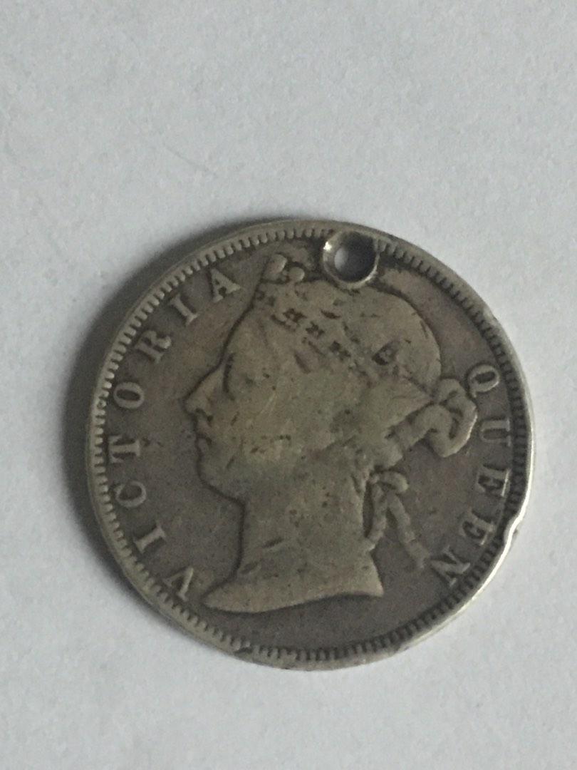 香港二毫銀幣1883, 玩具收藏品, 紀念品及古董, 貨幣- Carousell