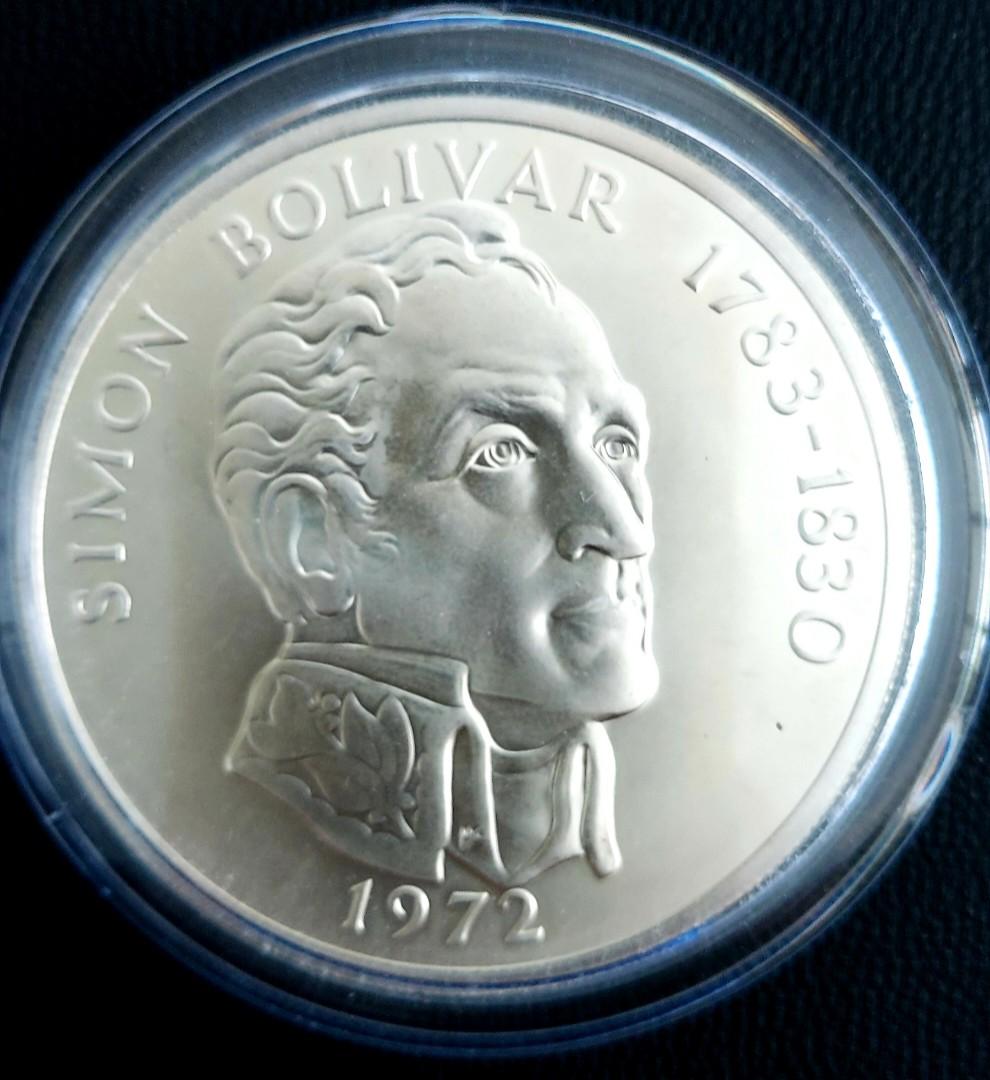 Panama 1973 silver proof 20 Balboas cased COA 