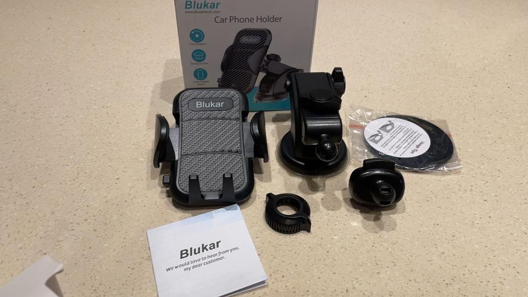 608) Car Phone Holder, Blukar Adjustable Car Phone Mount Cradle 360°  Rotation - 4 in 1 Super Stable for Car Dashboard/Windscreen/Air Vent, One  Button Release for All 4.7 to 6.7 inch Smartphones