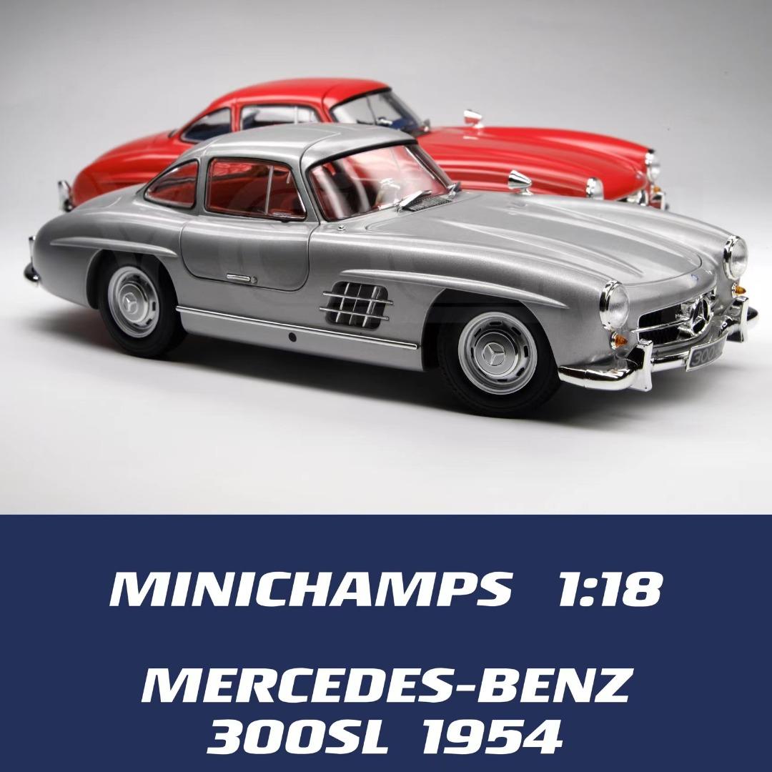 新品Minichamps Mercedes-Benz 300SL 1954 古董合金車模全開版鷗翼門