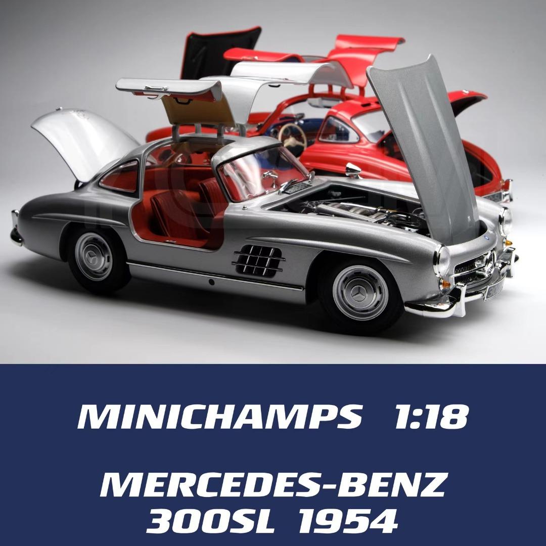 新品Minichamps Mercedes-Benz 300SL 1954 古董合金車模全開版鷗翼門