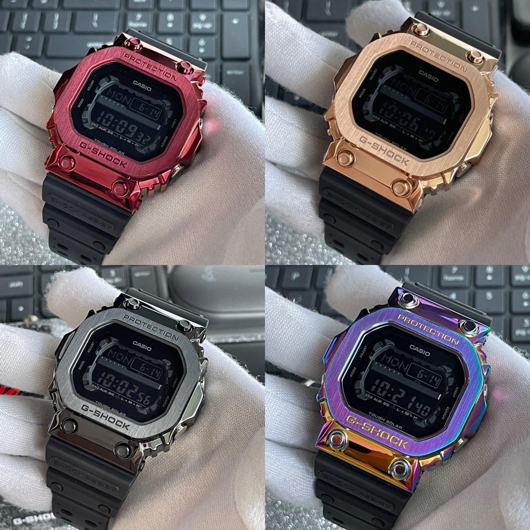 Very popular GX 56 aka G SHOCK KING aka King King in various Stainless Steel bezel colours Tough Solar G Shock for Men GX 56BB GX 56 GX56