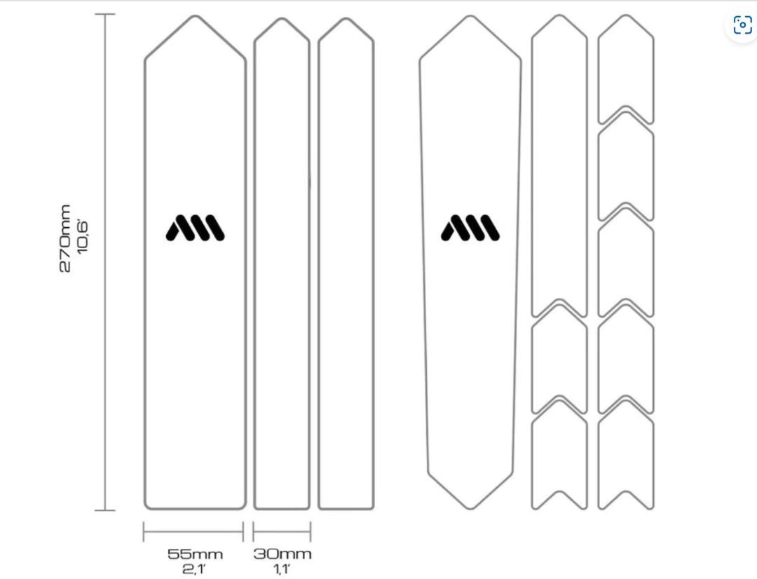 AMS Road & Gravel Frame Guard [Sterrato White / Sterrato Black], Sports