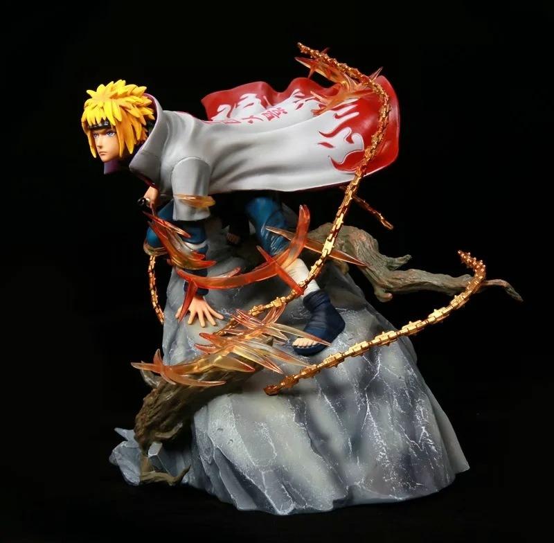 24cm naruto figuras de ação namikaze minato anime modelo dos desenhos  animados pvc coleção brinquedos para crianças amigo presente aniversário  mesa decoração