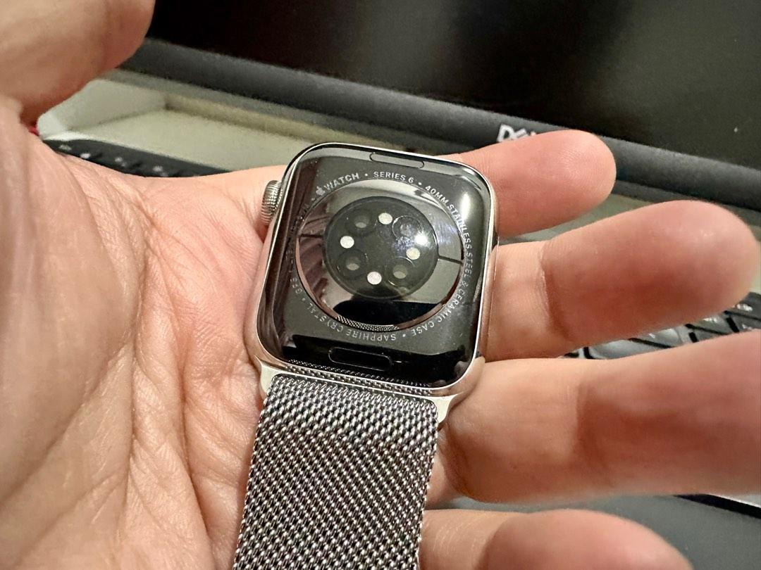 Apple watch 6 hotsell stainless steel 40mm