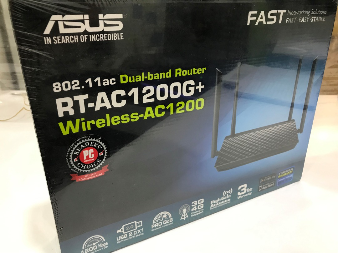 ASUS RT-AC1200G+ AC1200 Dual Band WiFi Router, Computers & Tech, Parts ...