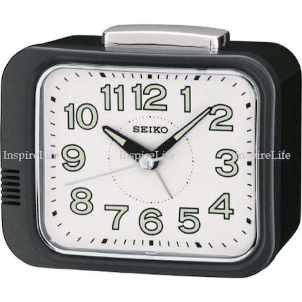 Authentic SEIKO QHK028 Loud Bell Alarm Clock Quiet Sweep Sec Hand
