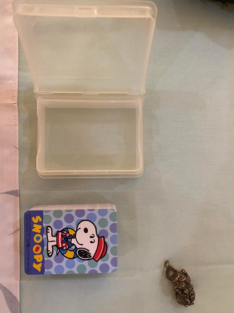 Authentic Snoopy Mini Playing Cards | With case (Category: Board Games & Puzzles) located in Manila. Submitted by etcetera.mnl (Listing ID 1188934823, Image 1). Description: New condition/unused Unsealed 4 x 6 cm.