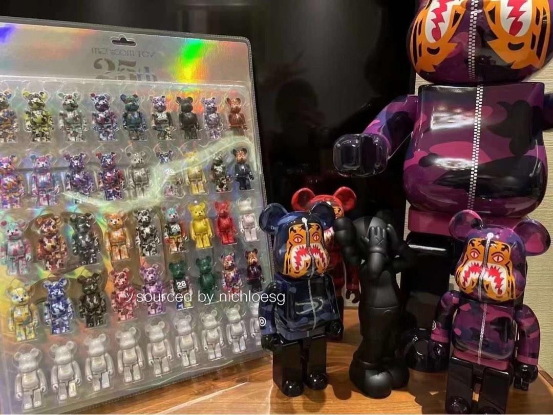 BAPE X BEARBRICK CAMO TIGER 100% & 400% SET, Hobbies & Toys, Toys ...