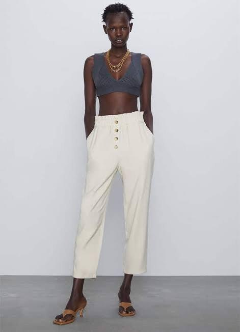 Brand New Zara Paperbag Trousers Pants Women s Fashion Bottoms Other Bottoms on Carousell
