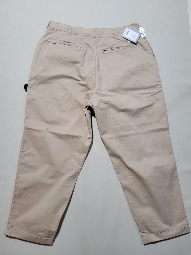BROCHURE 1P BIG CHINO PANTS A.H SIZE L, 男裝, 褲&半截裙, 長褲
