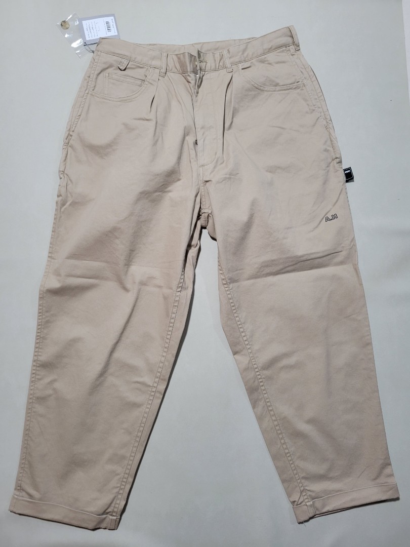 BROCHURE 1P BIG CHINO PANTS A.H SIZE L, 男裝, 褲＆半截裙, 長褲 