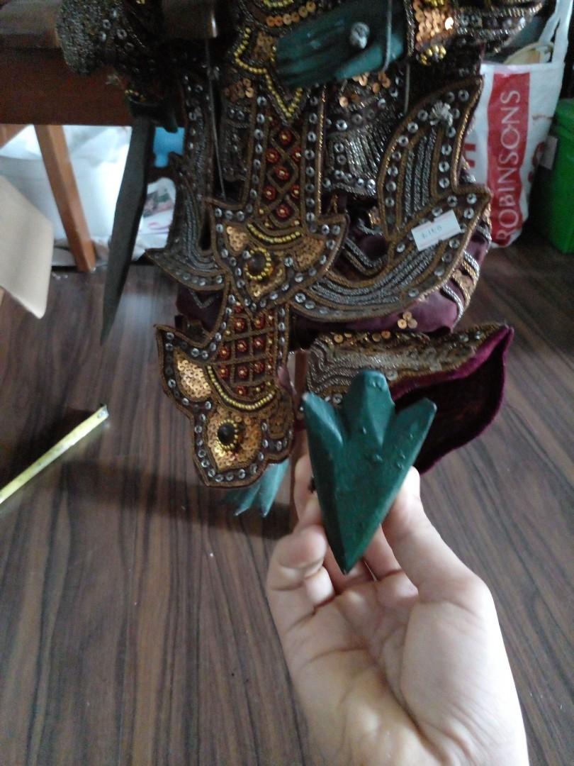 Burmese Myanmar antique legendary bird puppet, Furniture & Home Living