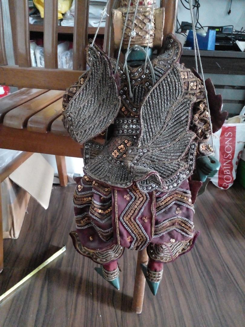 Burmese Myanmar antique legendary bird puppet, Furniture & Home Living