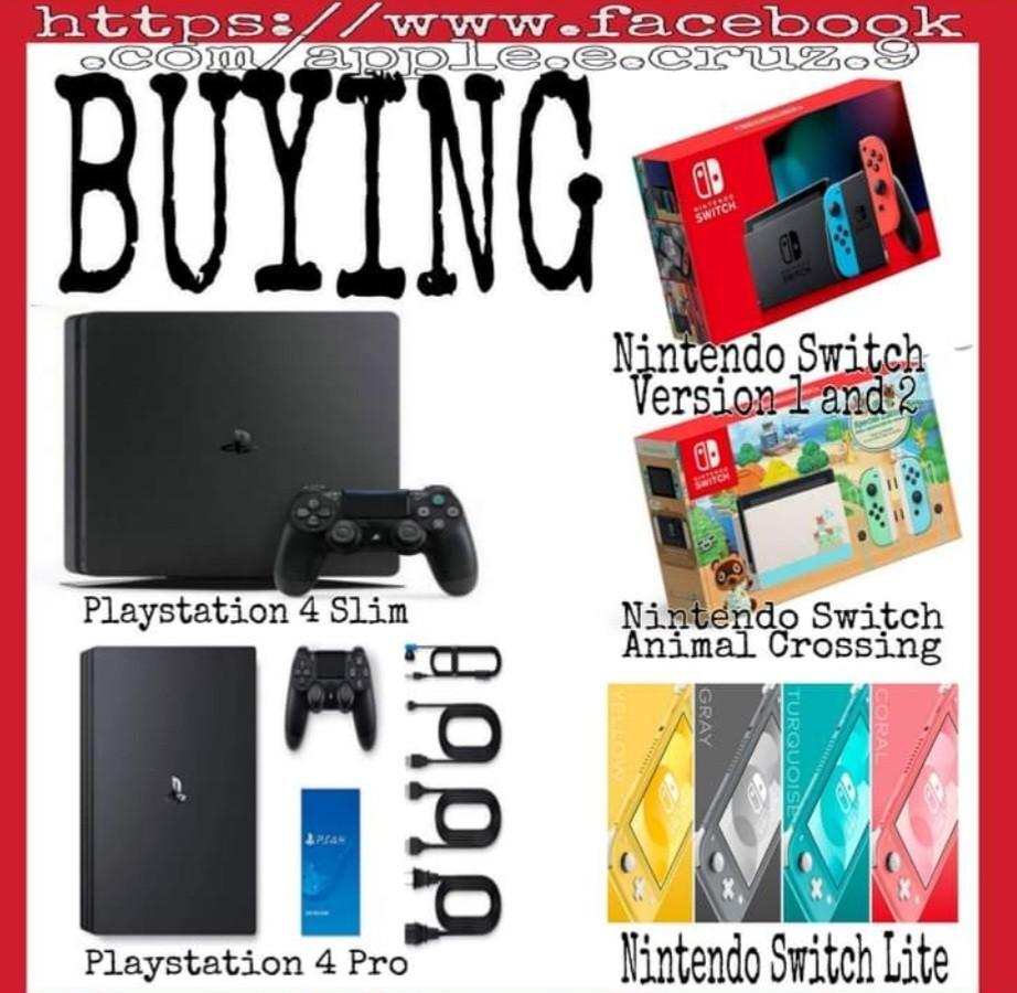 Buying playstation 4 (slim/pro) and Nintendo switch, Video Gaming