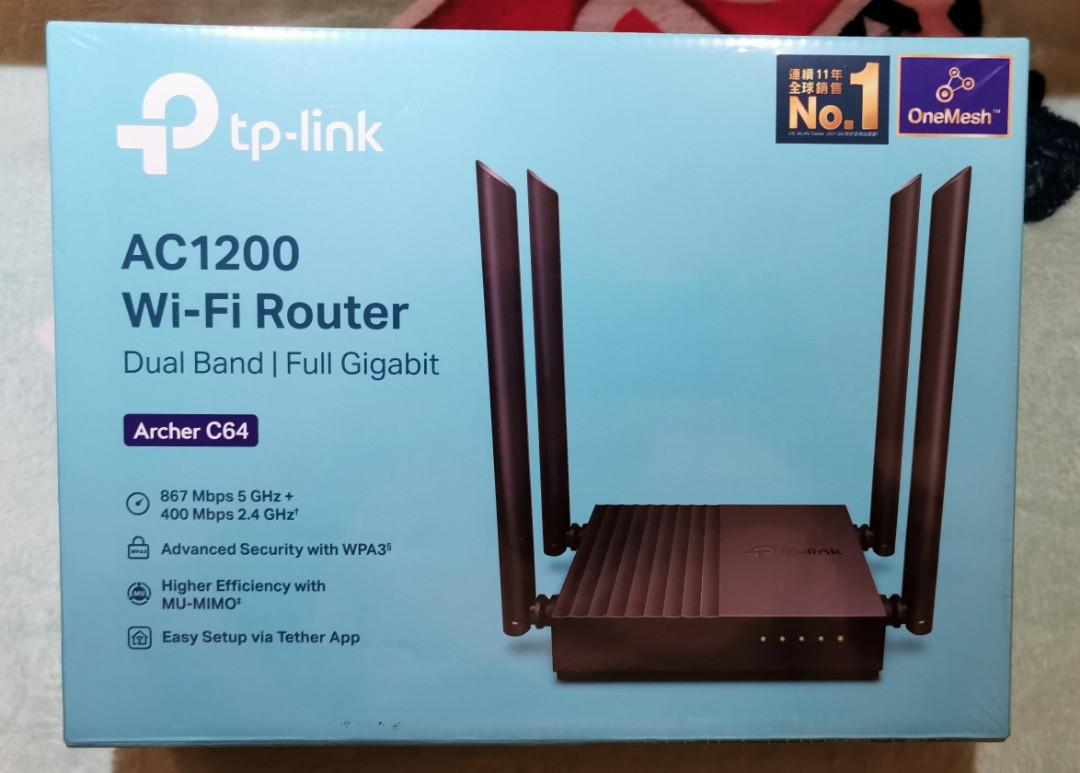 C64 Router TP link TP-Link tplink one mesh, 電腦＆科技, 電腦周邊及配件, Wifi及上網相關產品 ...