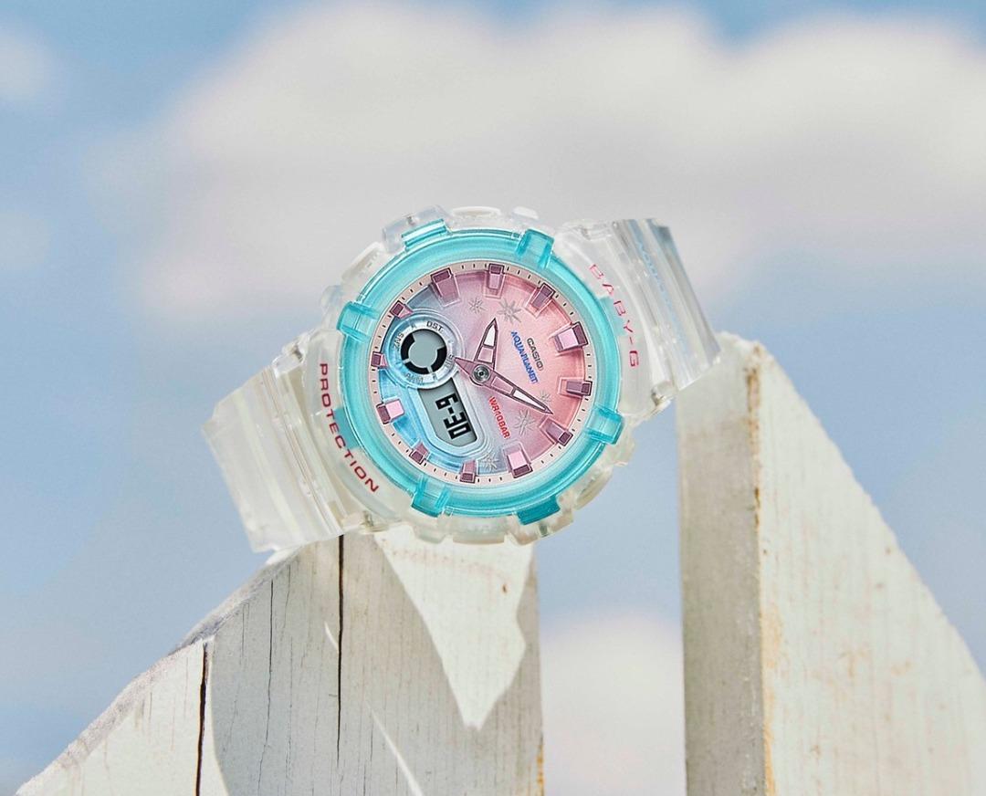 Casio Baby G BGA 280AP 7A AQUAPLANET Collaboration Model Translucent Color Analog Digital Teen Watch BGA 280