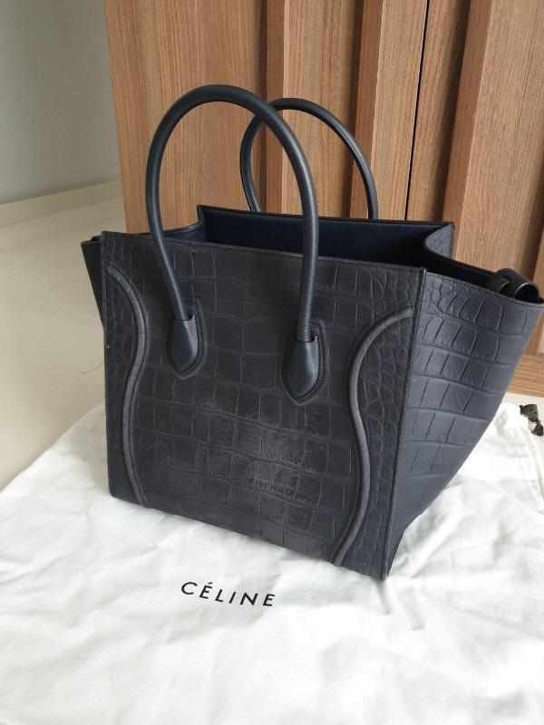 Sac celine phantom store croco