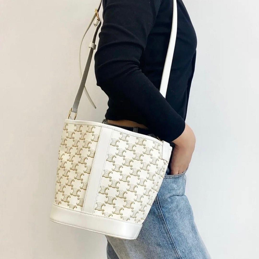 bucket bag white