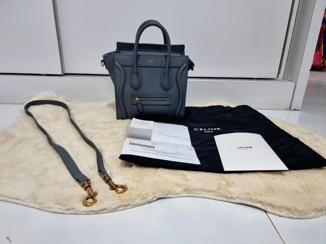 Nano luggage bag hotsell in baby drummed calfskin