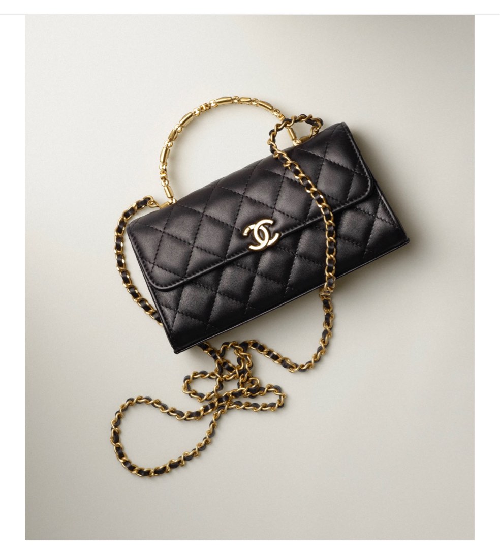 Chanel flap phone holder with chain, Luxury, Bags & Wallets on Carousell